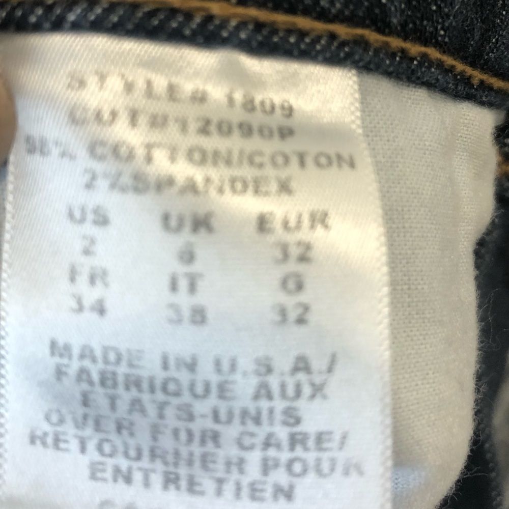 Not Your Daughters Jeans NYDJ dark denim blue jeans size 2 - Picture 12 of 13